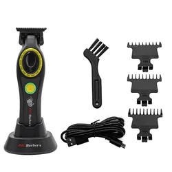 Cortador de cabelo elétrico masculino com base de carregamento, escultura óleo, novo