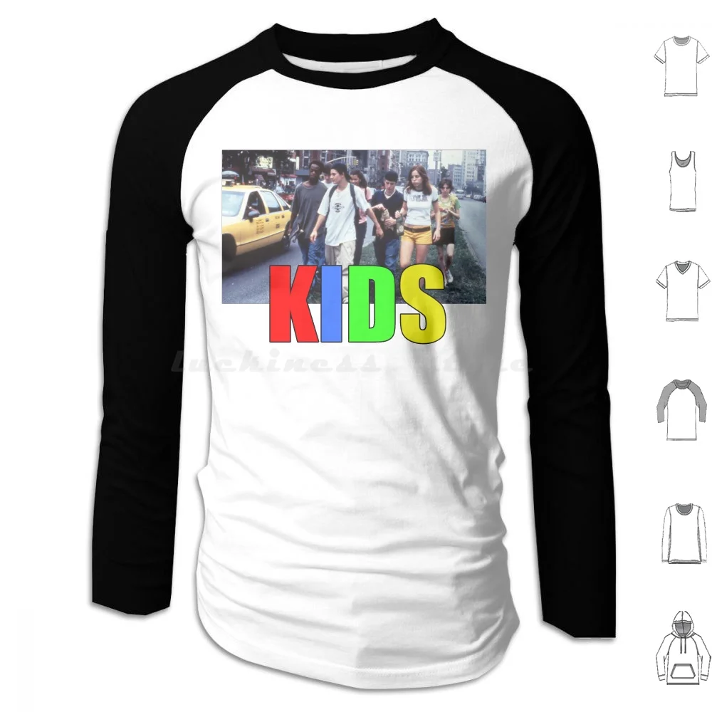 Kids ( 1995 ) Hoodies Long Sleeve 1995 90S Kids Film Larry Clark Movie Harmony Korine Kids 1995 95 Leo 1990S Casper