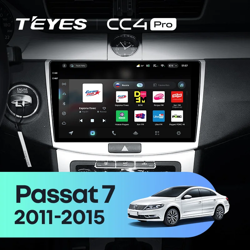 TEYES CC4 PRO For Volkswagen Passat 7 B7 NMS 2011 - 2015 CarPlay Radio Multimedia Stereo Car Play Android Auto 2DIN Autoradio