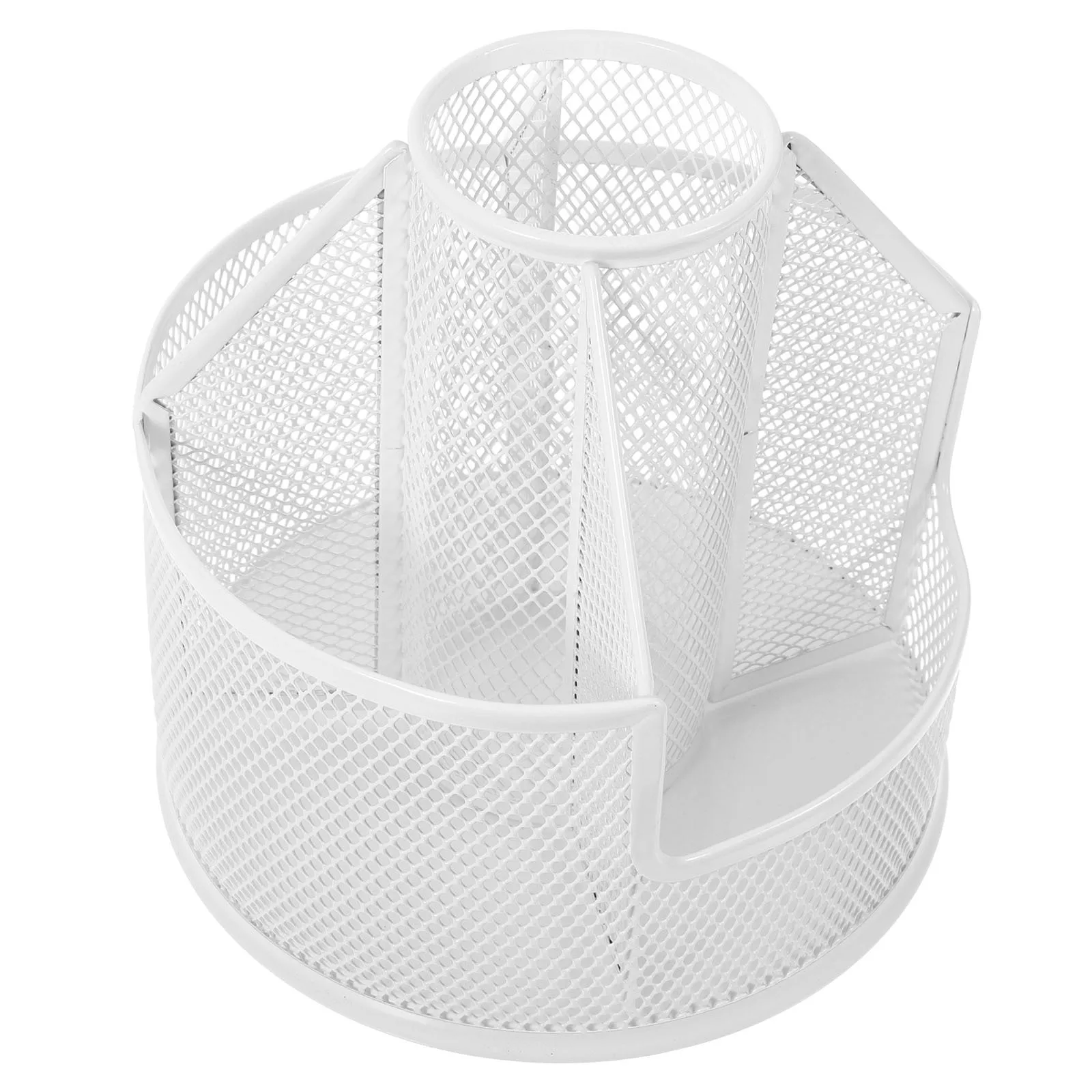 

Rotating Desk Pen Organizer Metal Holder Large Capacity 360 Degree Rotation Stationery Makeup Jewelry Storage Rotary Pen Holder