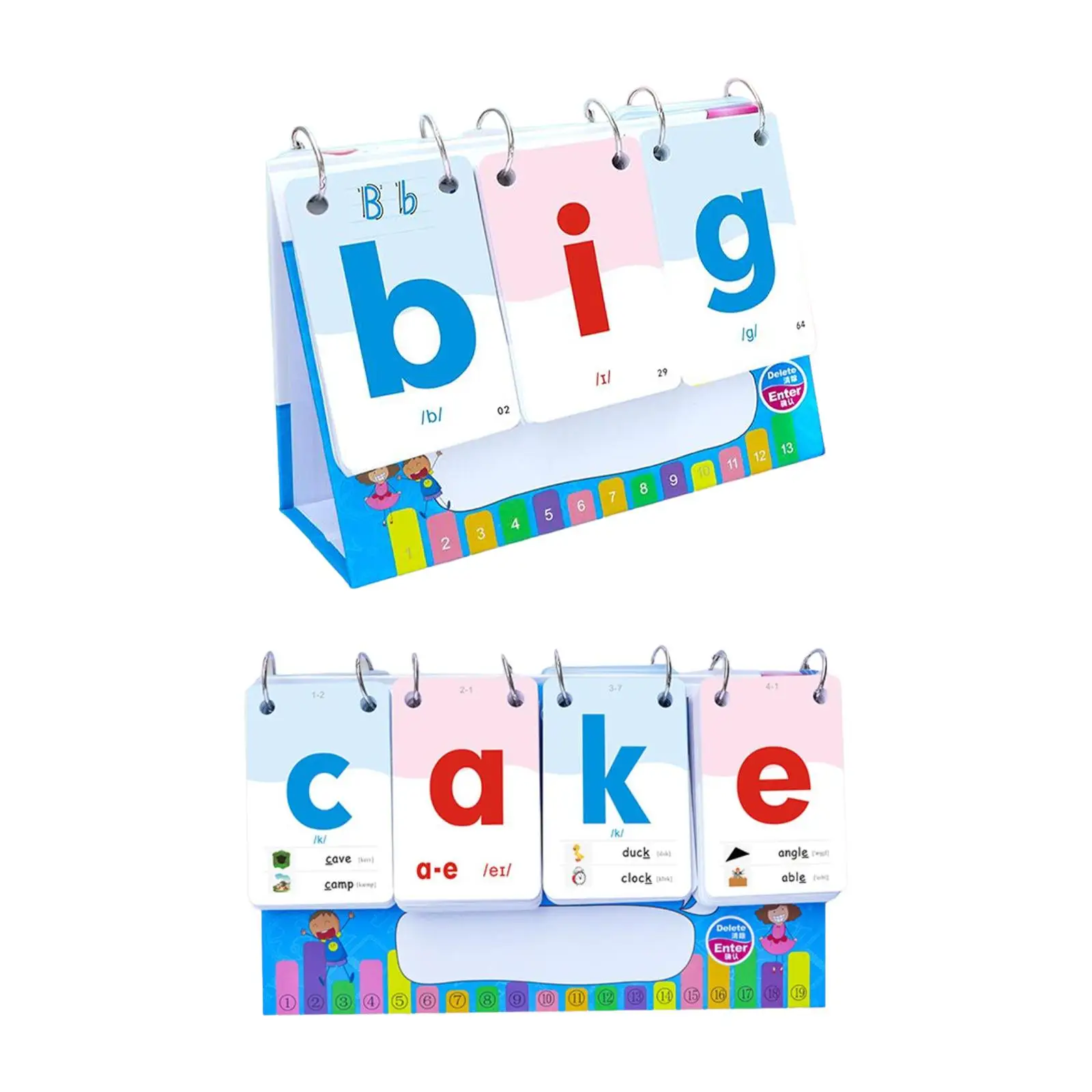 Toddler Phonics Alphabet Flashcards Word Spelling Games for Boys Girls Baby