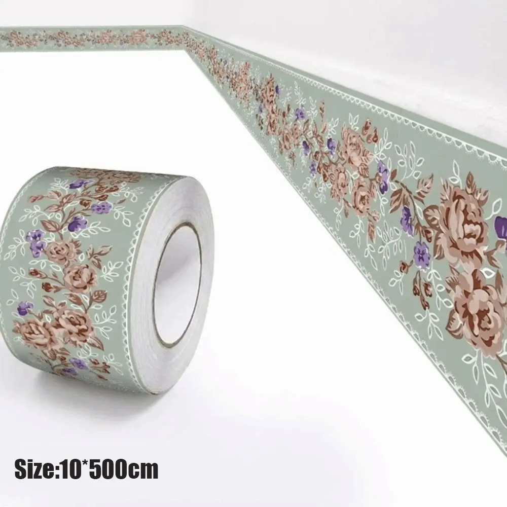 DIY 5/10 Meter Wall Base Thickened Anti-collision Skirting Line Self Adhesive Soft Wall Sticker Living Room