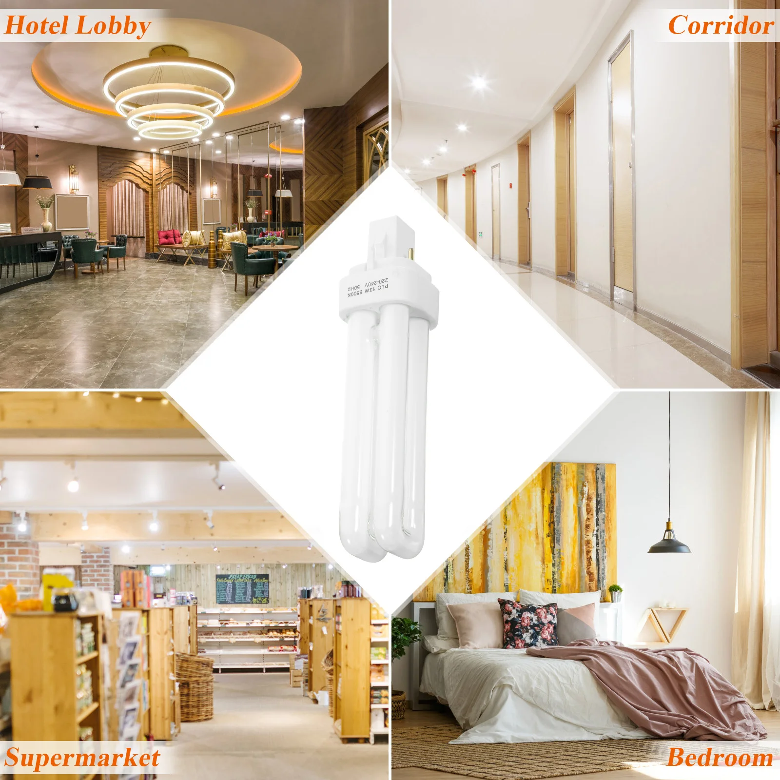 

4 Pcs Plug and Unplug The Light Tube Bulb Replacement Fluorescent Bulbs Led Energy Saving Lamp Efficient