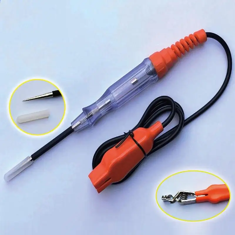 Auto Voltage Tester Heavy Duty Electrical Volt Tester Trailers Boats Motorbikes Voltage Probe Pen For Automotive Headlights