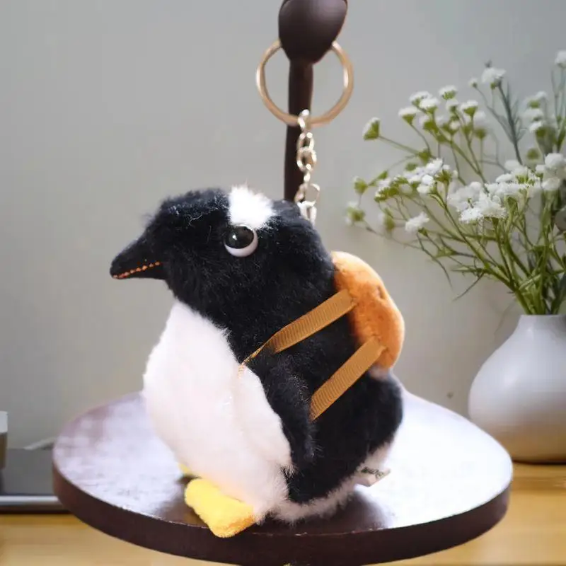 

Adorable Mini Penguin Plush Keychain Soft Stuffed Bag Accessory Doll Pendant Gift for Kids