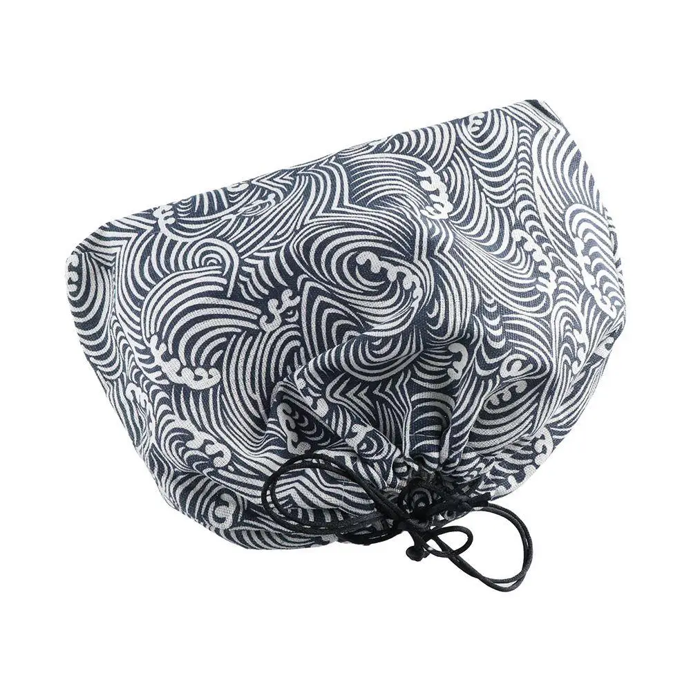 Bags Unisex Tableware Storage Bag Geometric Drawstring Lunch Bag Food Hand Bags Lunch Tote Pouch Japanese Style Lunch Box