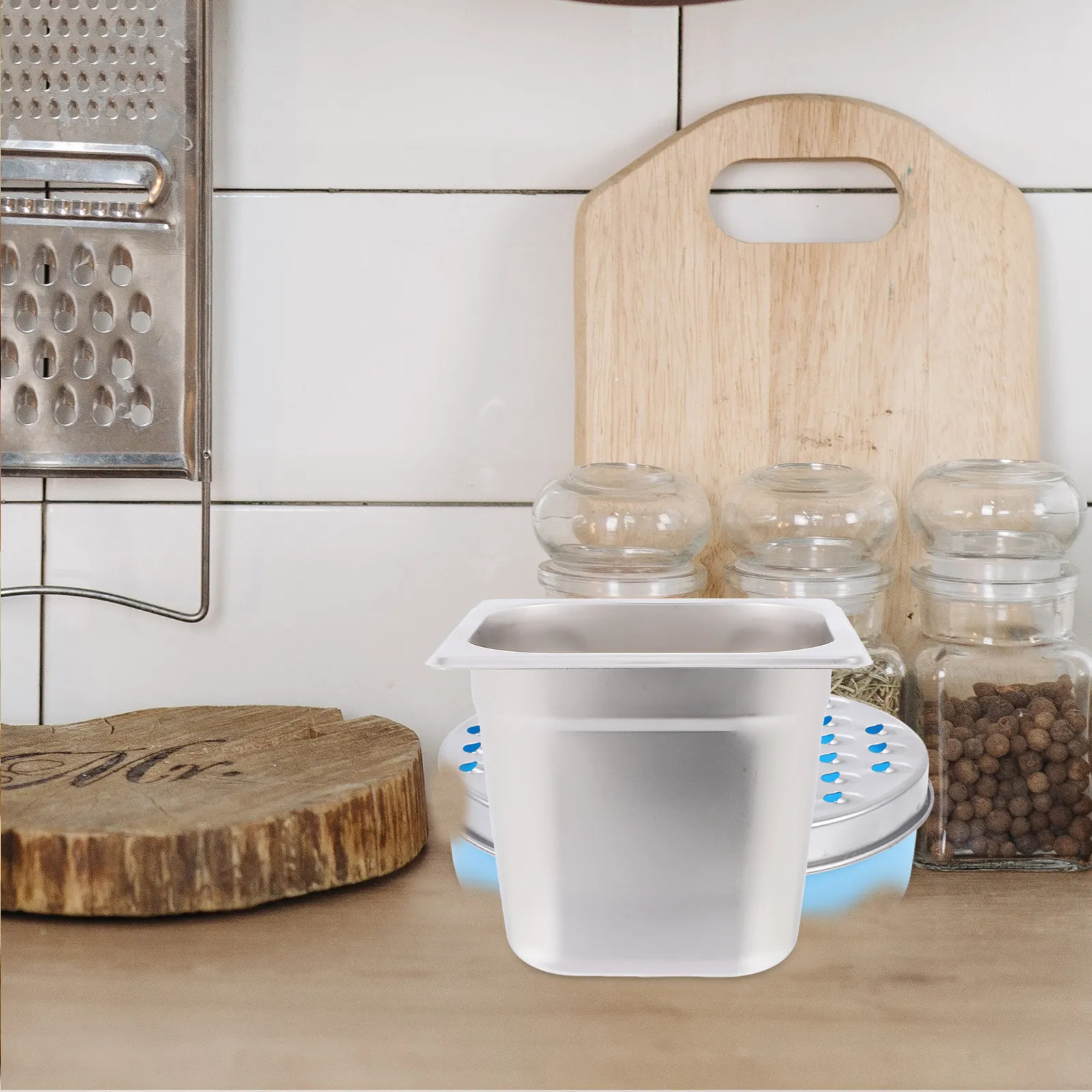 

Набор из 4 профессиональных гастроемкостей из нержавеющей стали, глубина 6 дюймов, для подогрева пищи, для фуршетов и ресторанов