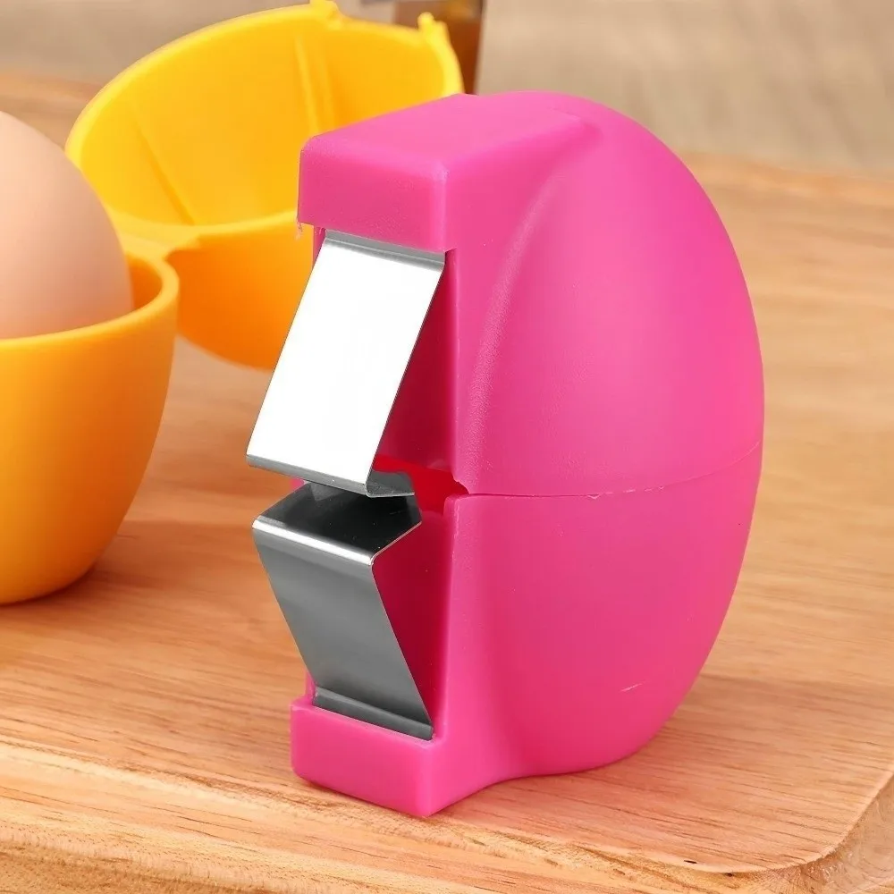 New Handheld Egg Shell Opener Stainless Steel PP Egg Peeler Creative Eggshell Opening for Raw Eggs
