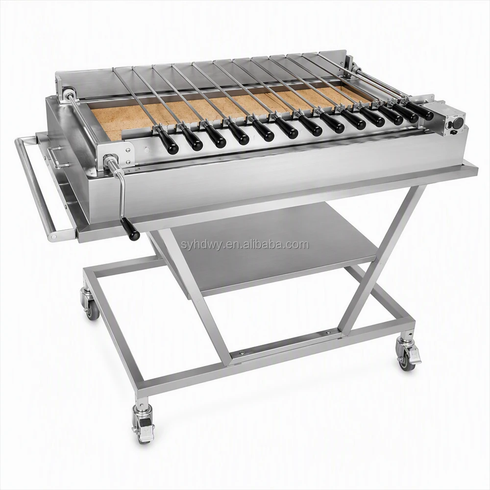 HDGH02 Chain-driven Cypriot Barbecue Grill Barbecue Motor Rotates Automatically All-Stainless Steel Construction Cyprus Grill