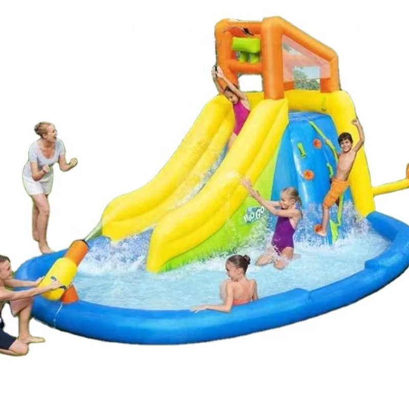 

private kids blow up inflatable waterfall swimming pool water slide