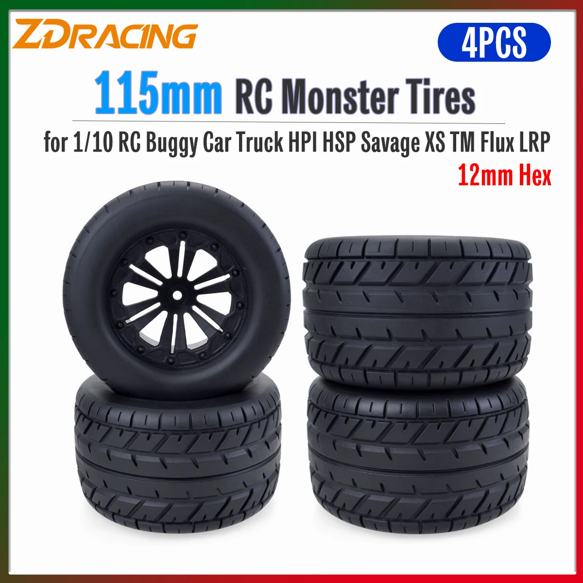 4PCS Zd Racing 115M…