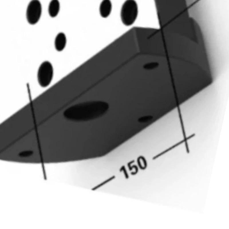 

Applicable To 170-200-255 Four-axis Lengthened L Block Unilateral L Block Four-axis Unilateral Bridge Plate Four-axis