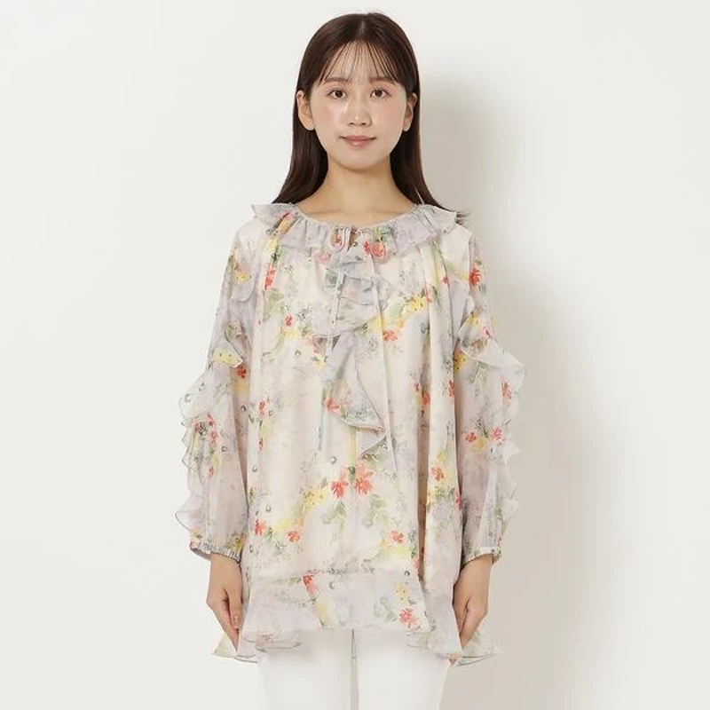 

Torowee 25 New Large Size Casual Printed irt Women's Top Star Field Fly Japanese Sle Ladies Premium Quali Blouse