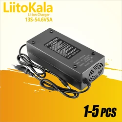 1-5pcs LiitoKala 48V5A charger 13S 18650 battery pack charger 54.6v 5a constant current constant pressure is full of self-stop