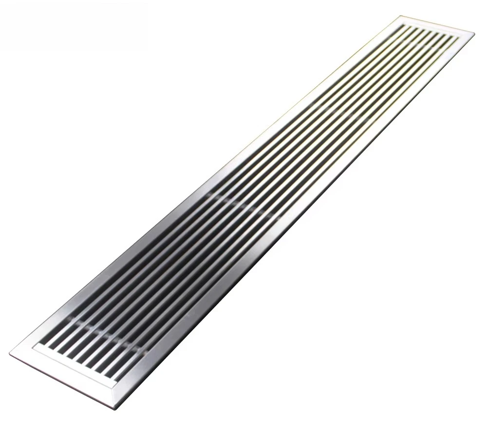 Rectangular ceiling air conditioner stainless steel linear grille diffuser