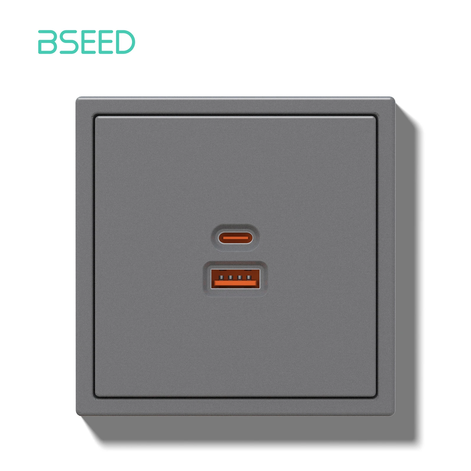 BSEED 65W USB Typ-C Telefon Ladesteckdose Europa Super Quick Fast Port Kunststoff EU Steckdosen Steckdosen Heimgebrauch E-Serie 8
