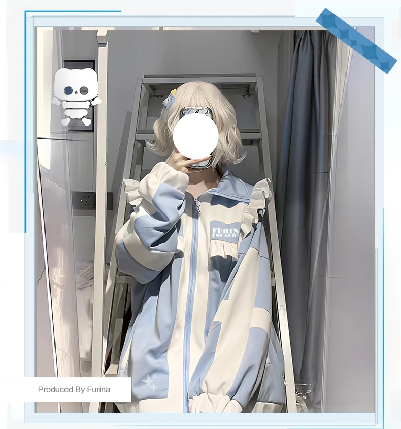 سترة صوفية أنيمي جينشين إمباكت سمة فورينا كوسبلاي كارتونية سترة بغطاء للرأس للربيع والخريف والشتاء ملابس يومية هدية عيد الميلاد