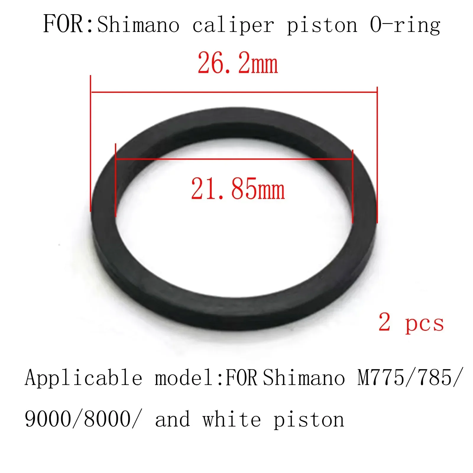 2pcs MTB Bicycle Hydraulic Brake Caliper Piston Sealing Ring For Shimano Road Bike Sponge Seal Rings Bicycle Accessories