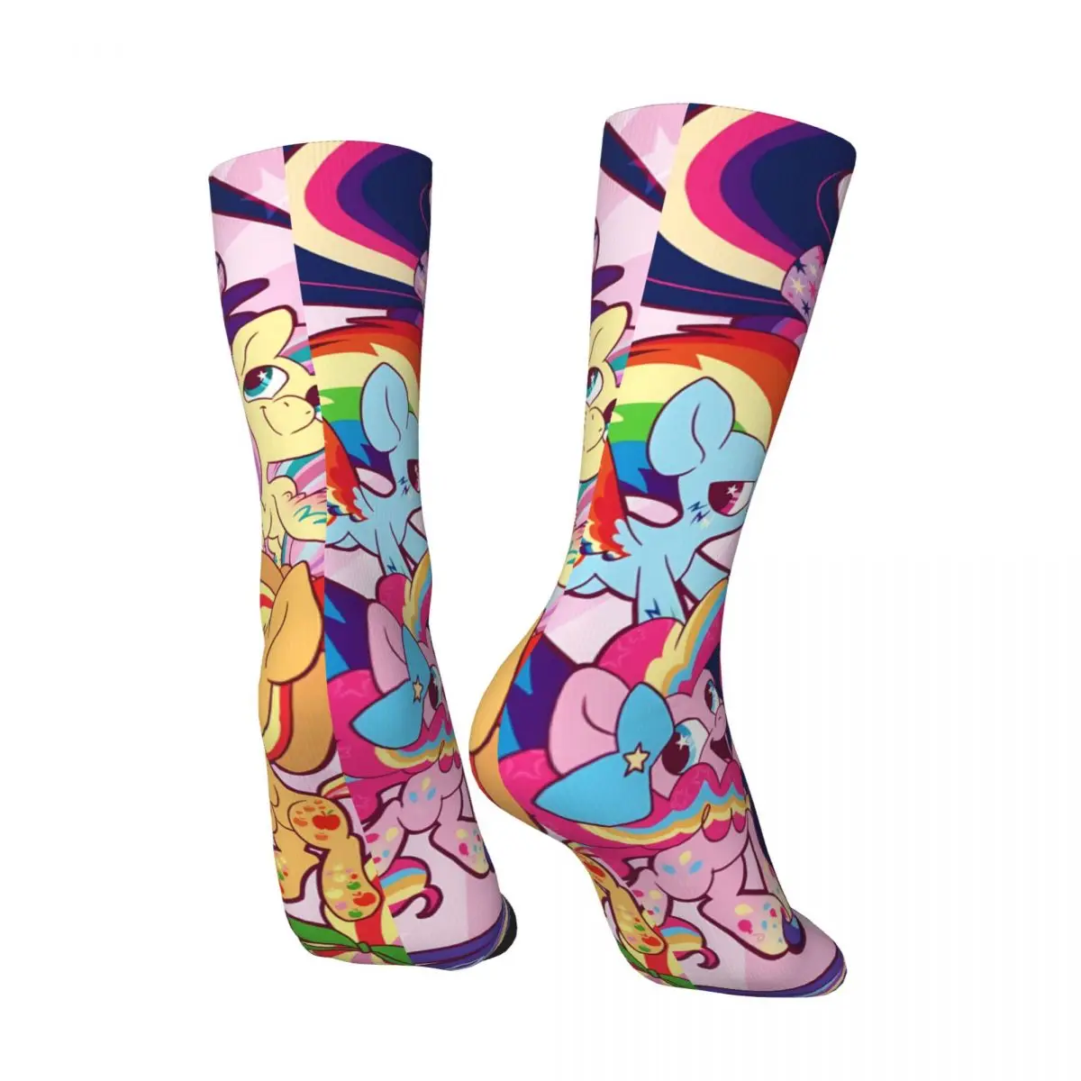 Cartoon Horses Kawaii Socks Gym Cartoon Pattern Socks