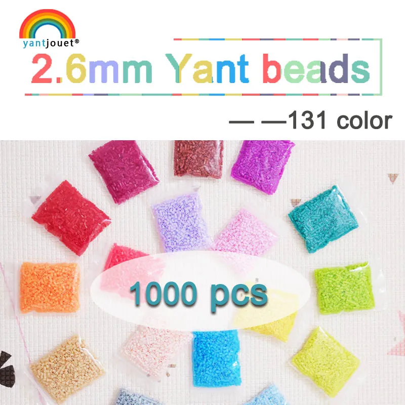 225 kleuren 2.6mm YANTJOUET 1000 stks Ijzeren Kralen voor kinderen Hama Kralen Zekering Kralen Diy Puzzels Mini Kralen kwaliteit Gift