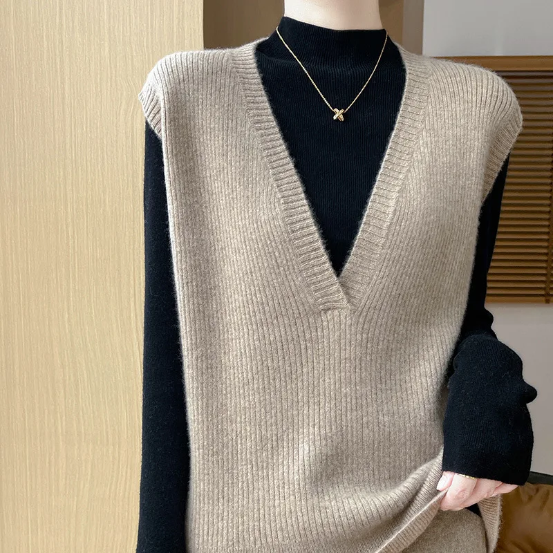 Fashionable Stylish Women's Sleeveless Pullover Vest 2024 Autumn and Winter New Manufacturers Strictly Choose Wo