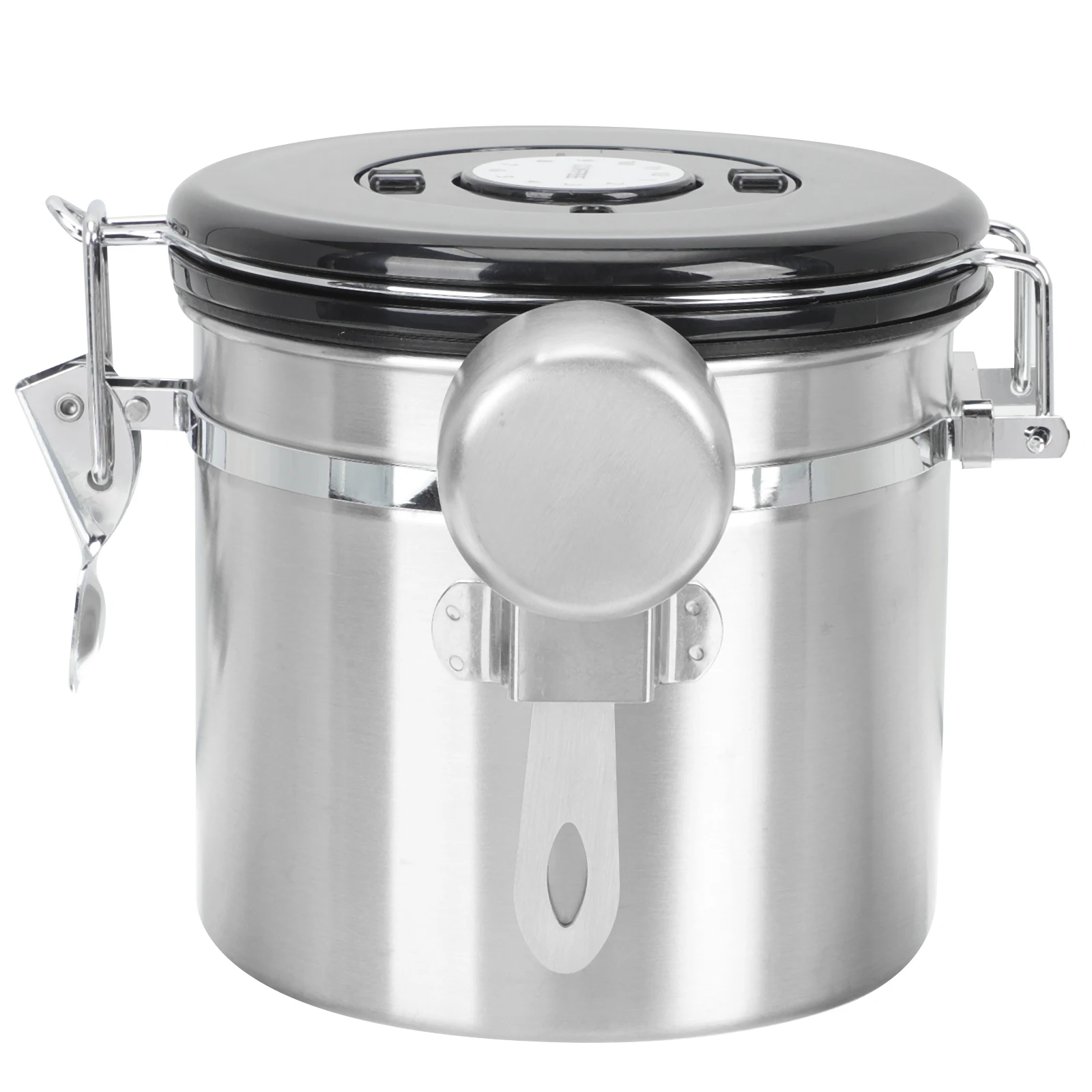 

Stainless Steel Coffee Bean Storage Canister Household Sealed Kitchen Jar Office Tea Snack Container Reusable Organizer