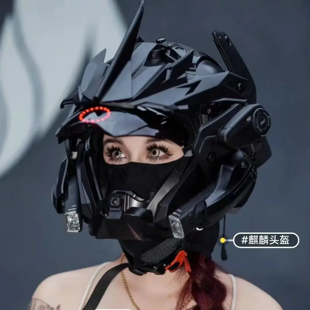 Mecha mask Hair light mask Mecha mask Helmet