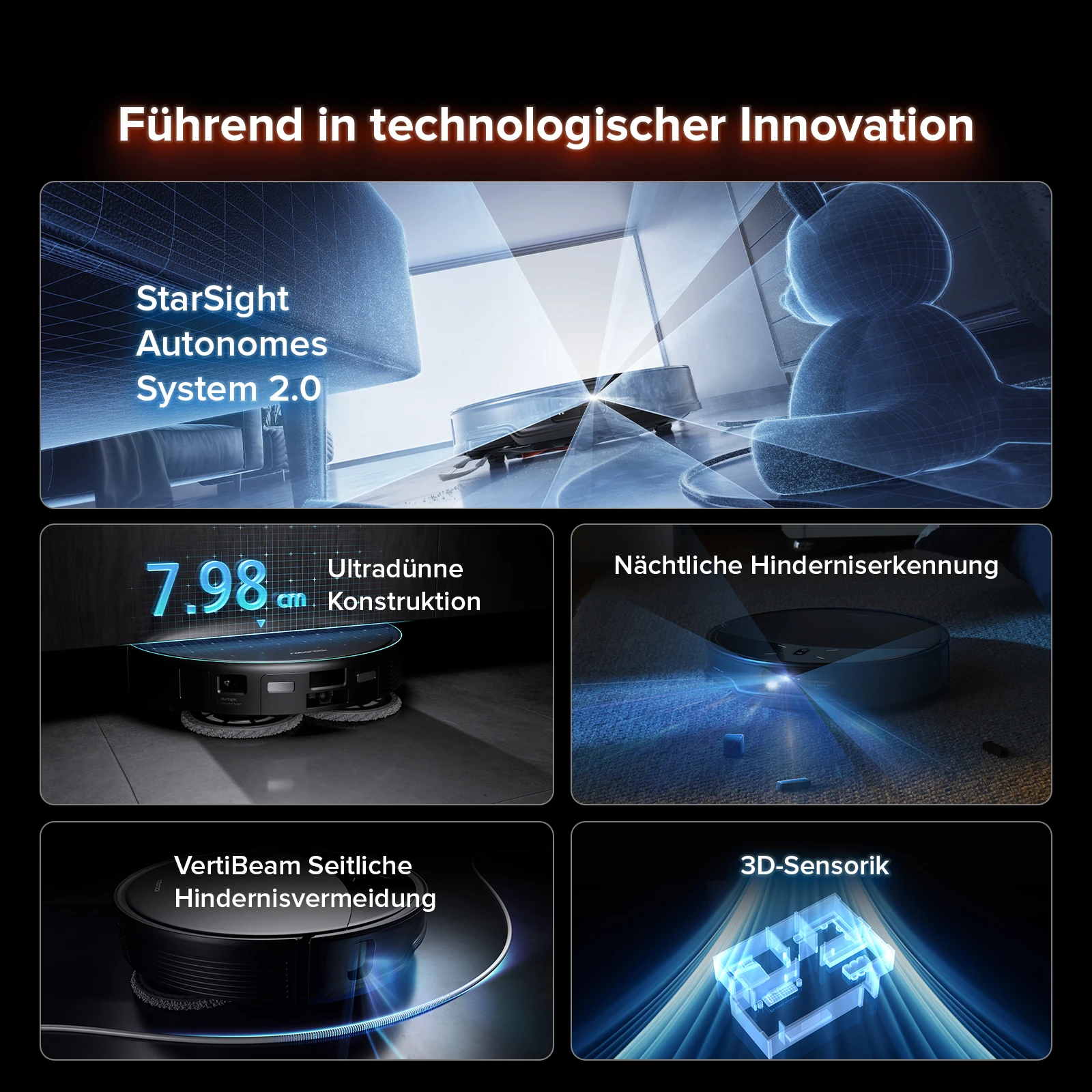 مكنسة كهربائية روبوت Roborock-Saros 10R ، ممسحة وممسحة رفع ، تصميم نحيف للغاية ، نظام رؤية النجوم ، صفر-تويست