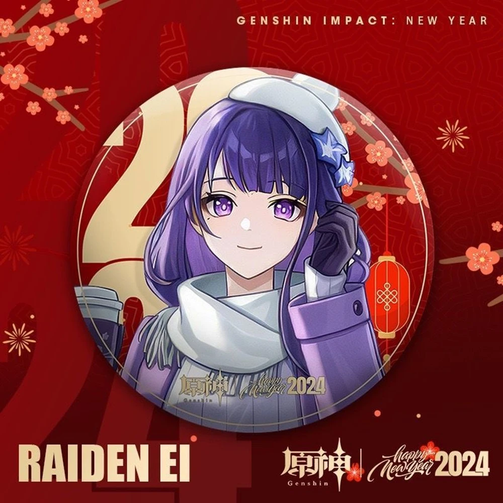 Genshin Impact Anime & Game Peripherals 2024 Crossover Link DIY Christmas Accessories Funina Nahida Badge Brooch Holiday Gift