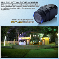 Super Low Light SLL1 Sports Action Camera HD FOV150° f/1.0 Aperture 1/1.7'' IP67 Waterproof Camcorder