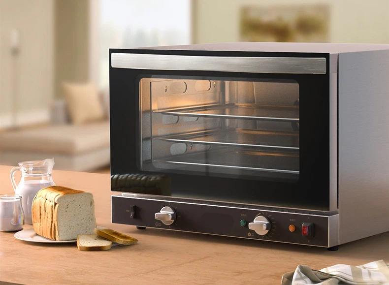 Fully Automatic Pizza Oven Hot Air Circulation Heating Stainless Steel Body