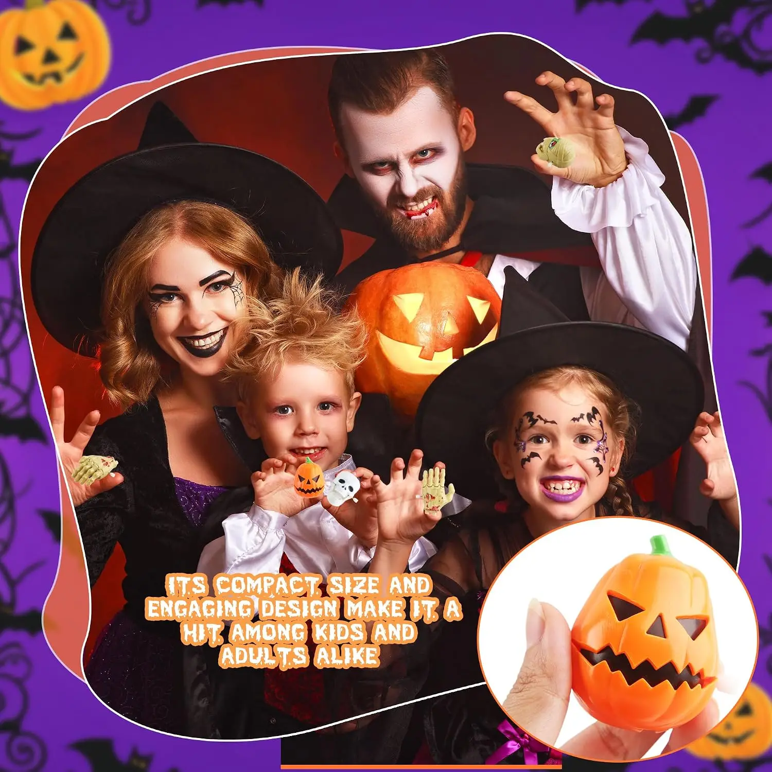 Set di 12 Giocattoli a Forma di Mulino per Halloween, Teschio, Mano di Zombie e Testa di Mummia, Decorazioni per Feste e Riempitivi per Sacchetti Regalo di Halloween