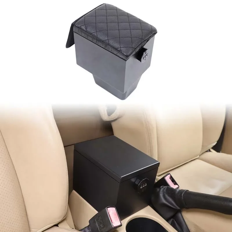 

Aluminum Alloy For Land Rover Freelander 2 2007-2012 Car Armrest Storage Privacy Password Lock Security Safe Box Accessories