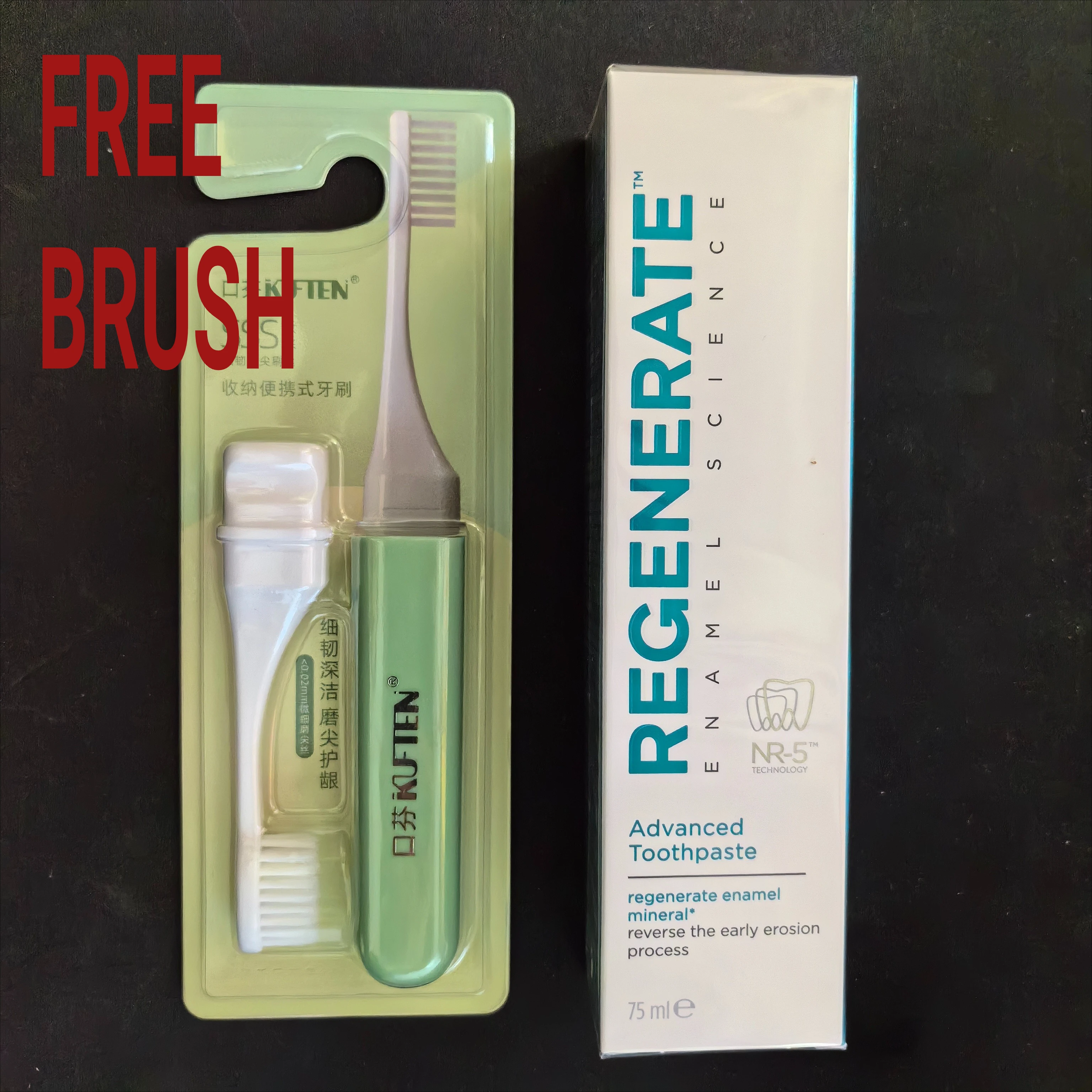 75ml France Regenerate Toothpaste for Repairing Enamel Whitening and Anti-caries Refreshing Anti-caries Solid Teeth