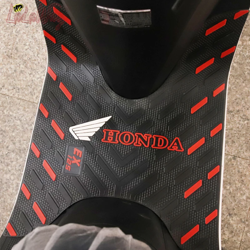 Scooter Motorcycle Mats pedal,For EX125 Honda SDH125T-36,Rubber Foot Skid Pad Floor Mat Carpet