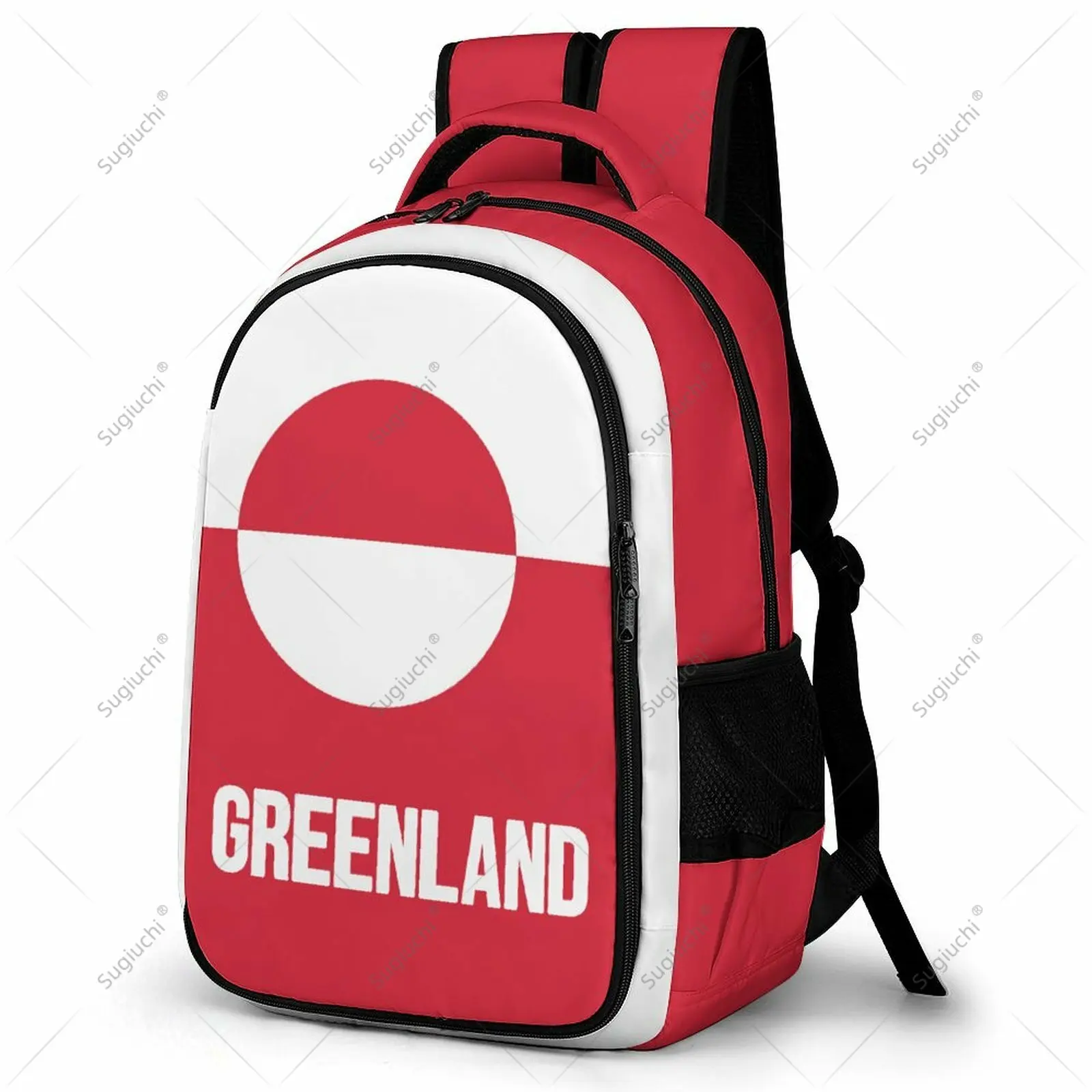 

Backpack Greenland Flag Student Schoolbag Smart Business Travel Leisure Backpack Laptop Back Pack Office Work Bag