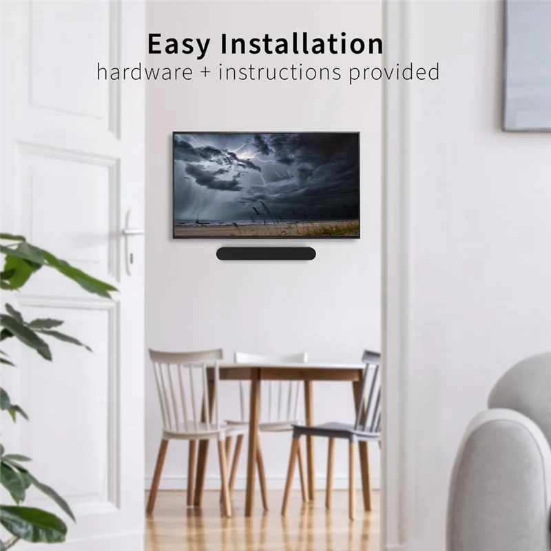 Soundbar Mount For Sonos Ray, Floating Wall Mounting Bracket For Sonos Ray Essential Sound Bar Under TV With Screws Easy To Use
