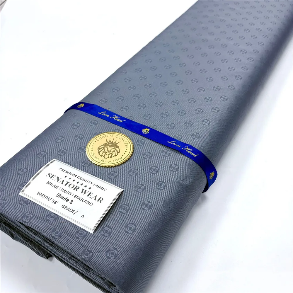

Luxury 5 Yards Swiss Voile 100% Cotton Lace Fabric Good Quality Soft African Atiku Fabric For Men Clothing Materials 15A57