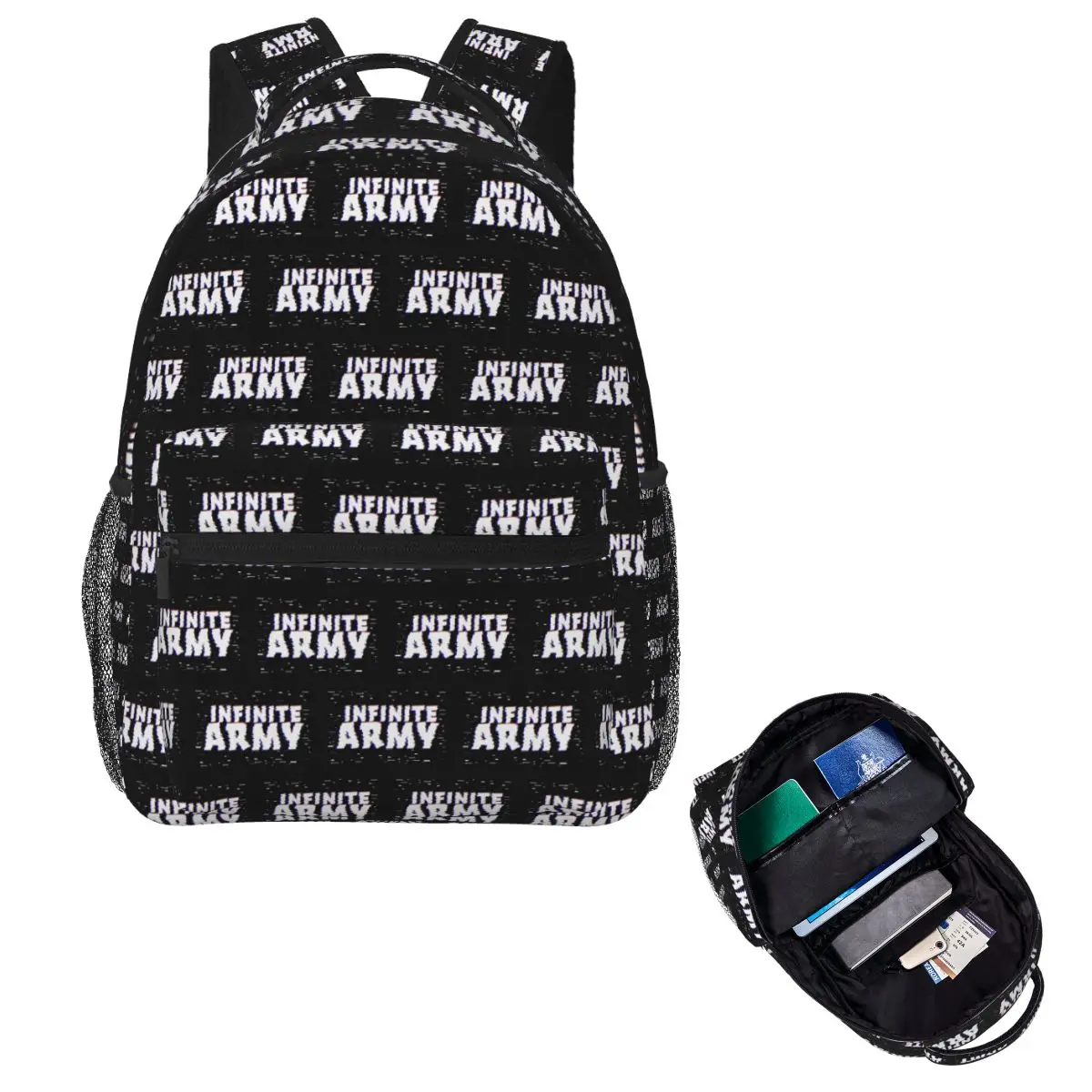 Caylus Gaming Infinite Army Student Backpack School Bag Hiking Travel Daypack for Men Women Fashion Bookbag Shoulder Bags