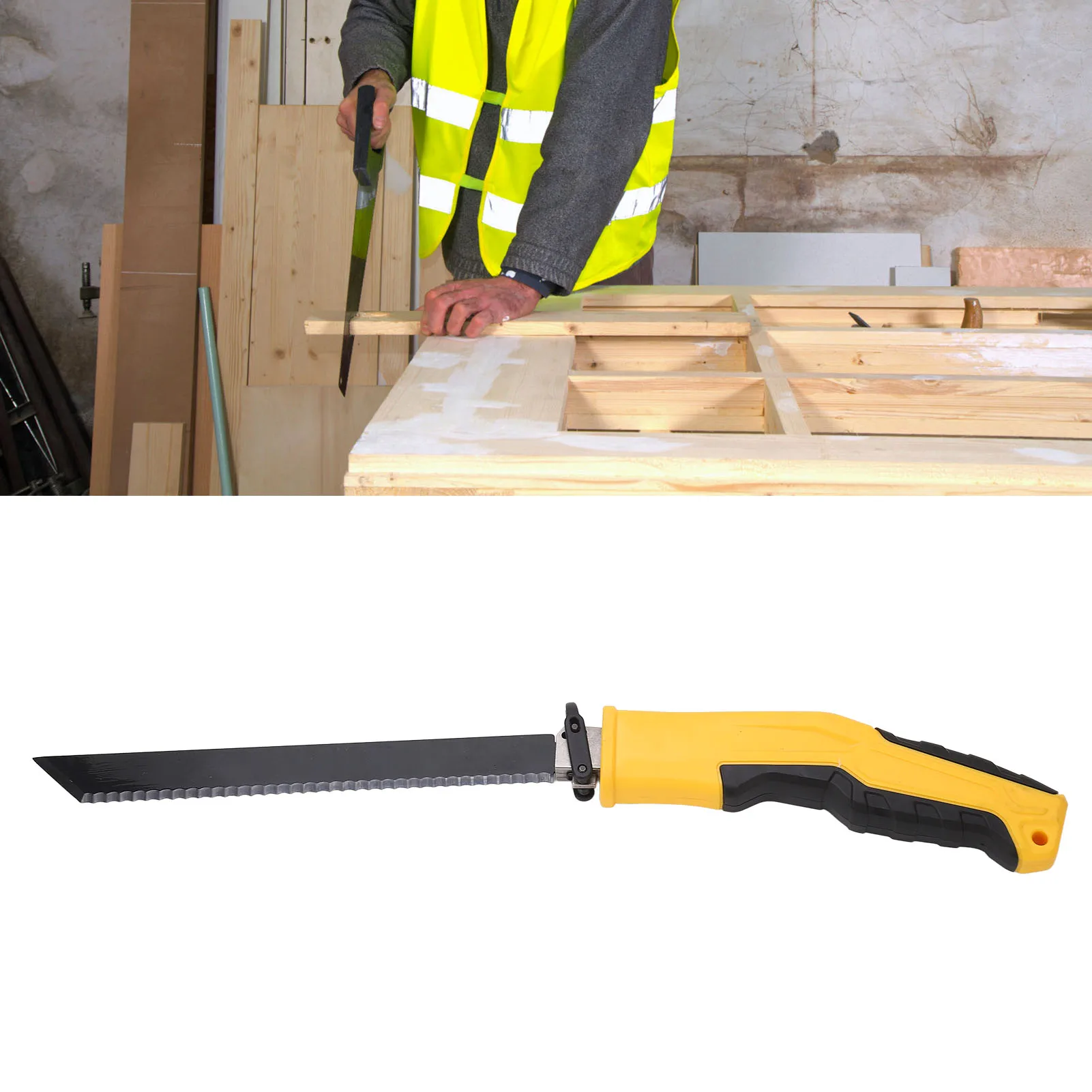 Reciprocating Saw Multifunctional Accurate Cutting Dry Wood Pruning Saw for Home Construction Sites Industry Long Blade Hand Saw