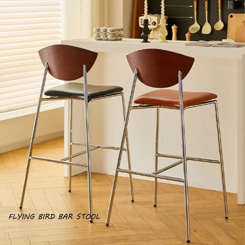 

Прямые поставки с завода: Многофункциональный высокий стул в скандинавском стиле, ретро-барный стул, стул для кафе/чайной, повседневный высокий стул, барный стул.