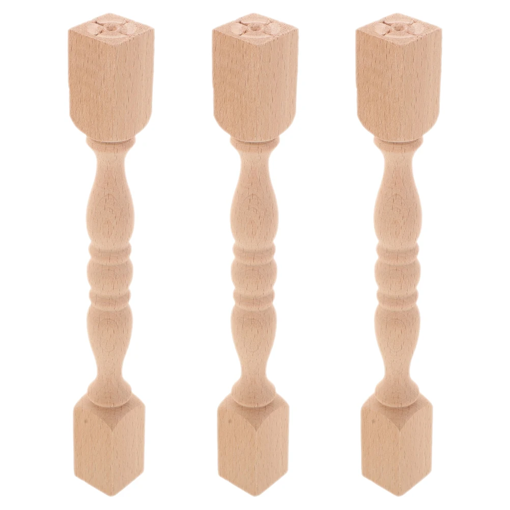 

3Pcs Hardwood Finials Unfinished Wood Ball Decorative DIY Craft for Bed Posts Staircases Curtain Rods Indoor Staircase Wooden