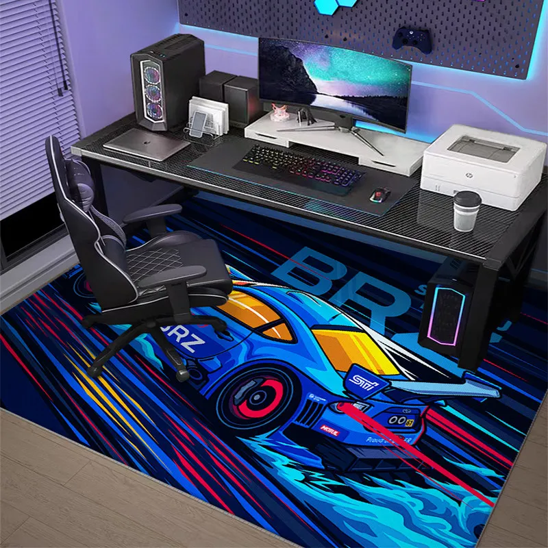 VIKAMA Anti Slip Chair Mat Gaming Desk Rug, Soundproof Floor Mat for Home Office Bedroom PC Carpet