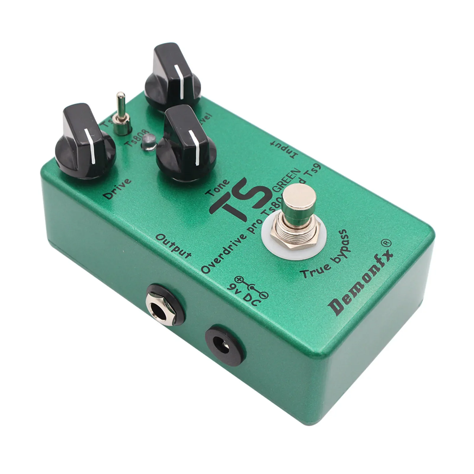 

Зеленая педаль Mosky Ts Overdrive Blues & Rock Lead Boost Mid-Hump Гитара/бас-привод True Bypass Алюминиевое шасси