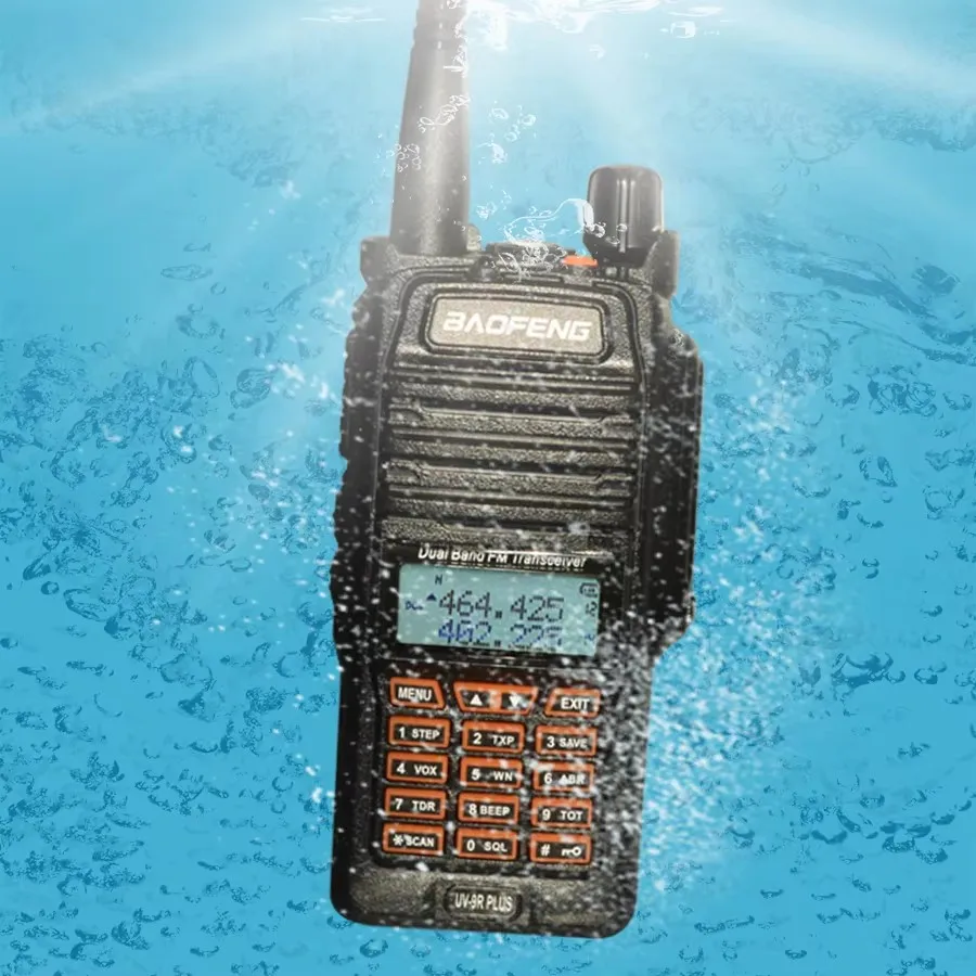 Baofeng UV-9R Plus Walkie Talkie IP68 Waterproof Dual Band 10KM Long Range Portable VHF/UHF Transceiver CB Hunting Ham Radio image 5