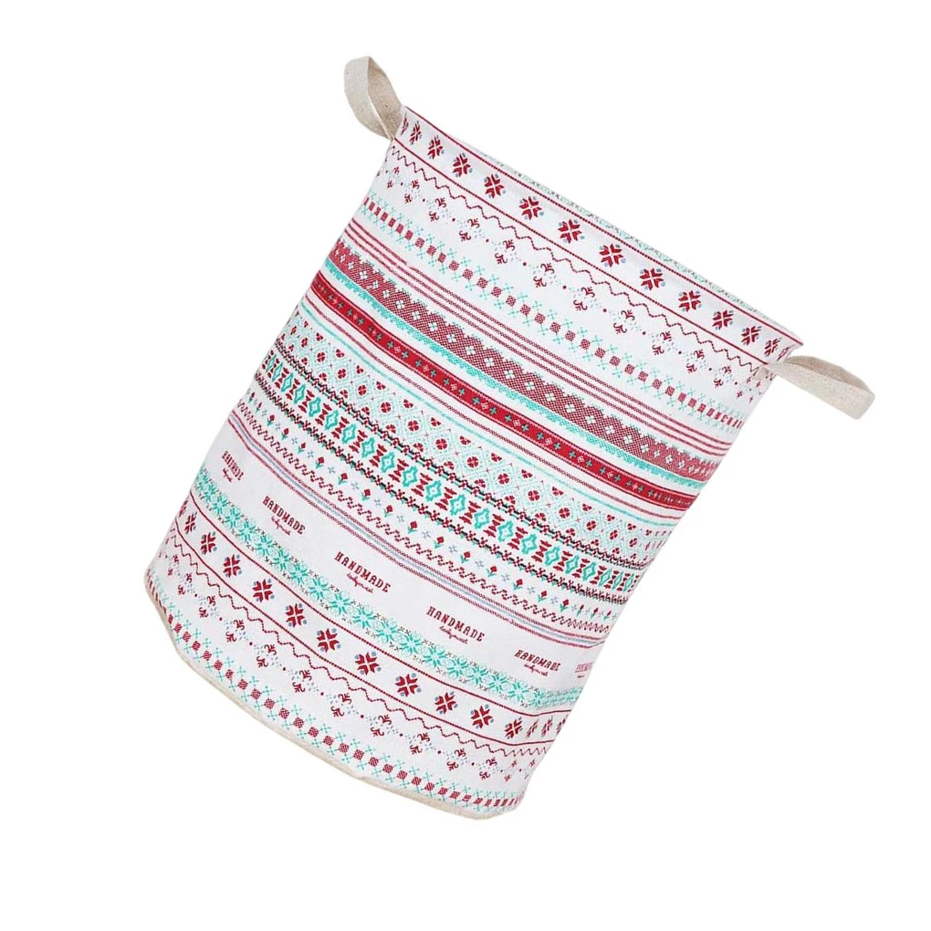 Foldable Dirty Clothes Hamper Cotton Large Capacity Hotel Organizer Bucket