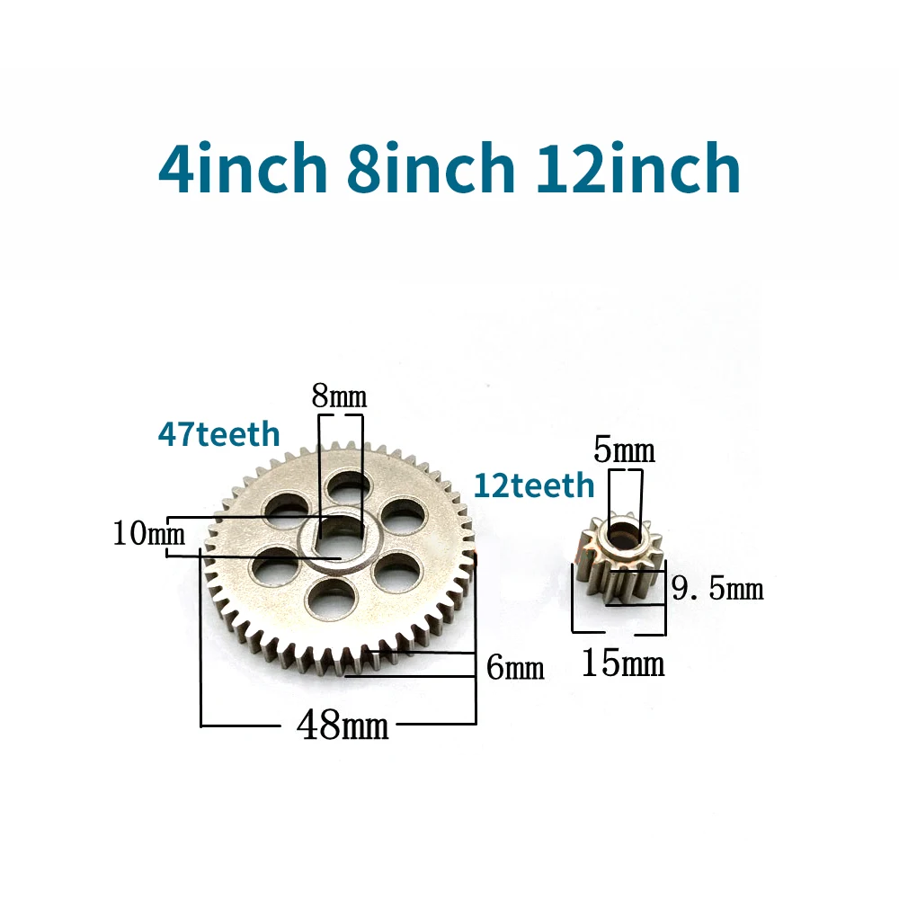 Gears Compatible with Lawn Mowers 4inch 8inch 12inch Lithium-Ion Rechargeable Chainsaw Gears  47teeth Gears One-Handed Saw Gears