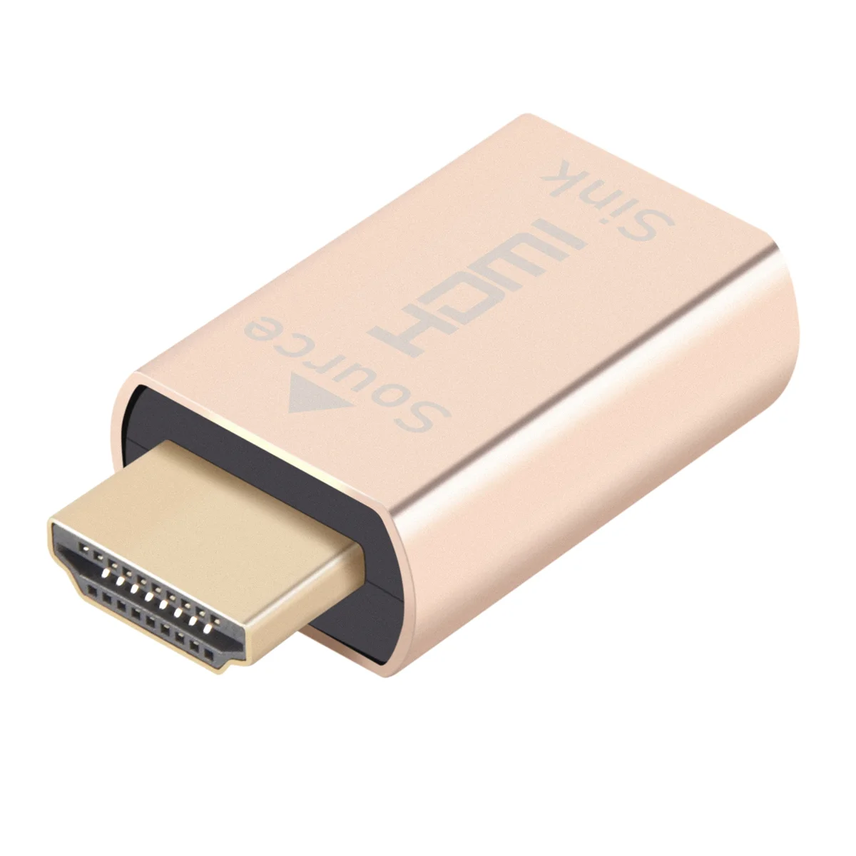 Suporte de sinal de tela de bloqueio hdmi kvm hdmi2.0 adaptador virtual edid ddc manequim plug para emulador de exibição hdmi até 3840x2160