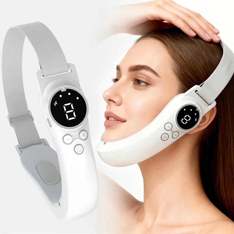 New V Face Lifting Massage Device EMS Facial Massager 9 Levels USB Beauty Multi-functional Tool Double Chin Face Care for Women