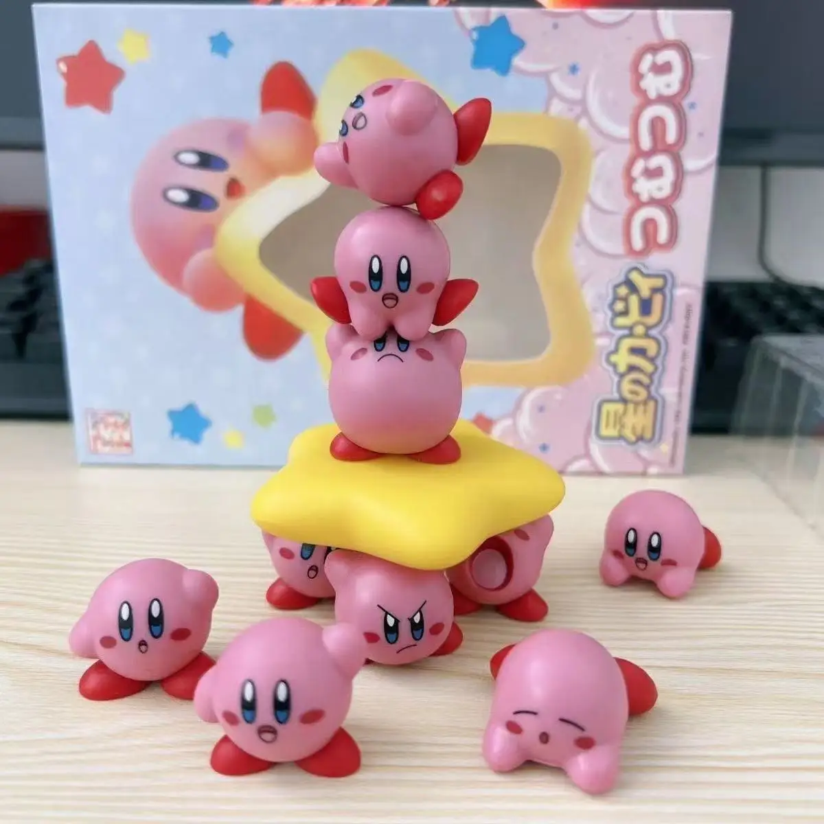 2026@ 11Pcs/Set Games Star Kirby Anime Figure Cute Cartoon Pink Kirby Mini Figure Decorative Collection Toy For Children's Gifts